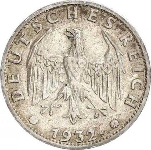 Anverso 3 Reichsmarks 1932 F - valor de la moneda de plata - Alemania, República de Weimar