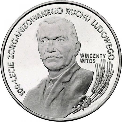 Reverso 10 eslotis 1995 MW NR "Wincenty Witos" - valor de la moneda de plata - Polonia, República moderna