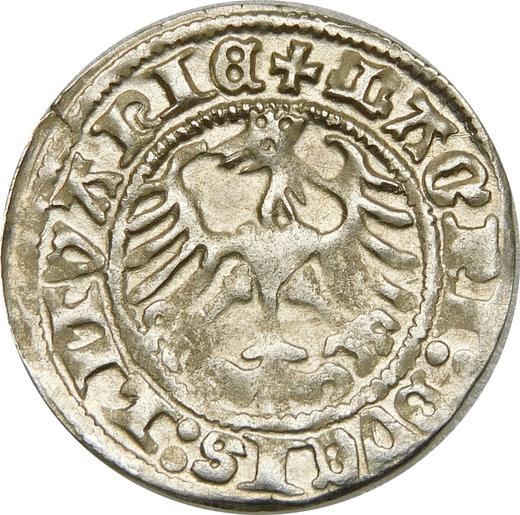 Реверс монеты - Полугрош (1/2 гроша) 1513 года "Литва" - цена серебряной монеты - Польша, Сигизмунд I Старый