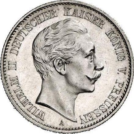 Anverso 2 marcos 1900 A "Prusia" - valor de la moneda de plata - Alemania, Imperio alemán