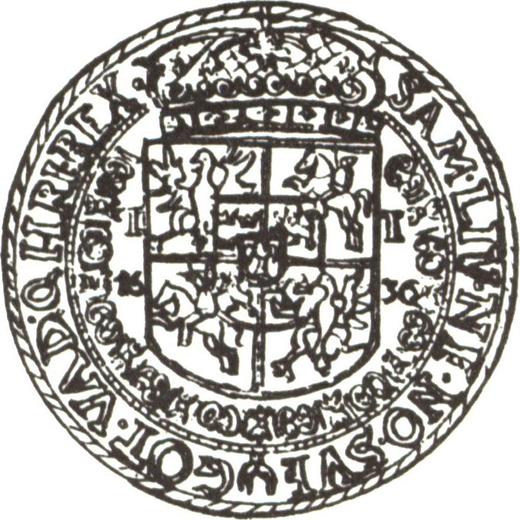 Реверс монеты - Полталера 1630 года II "Тип 1630-1632" - цена серебряной монеты - Польша, Сигизмунд III Ваза