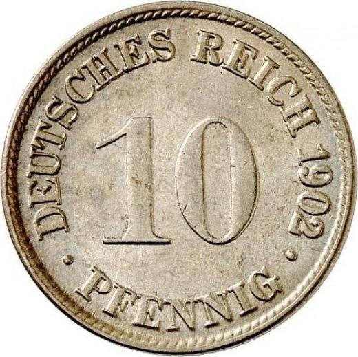 Аверс монеты - 10 пфеннигов 1902 года D "Тип 1890-1916" - цена  монеты - Германия, Германская Империя