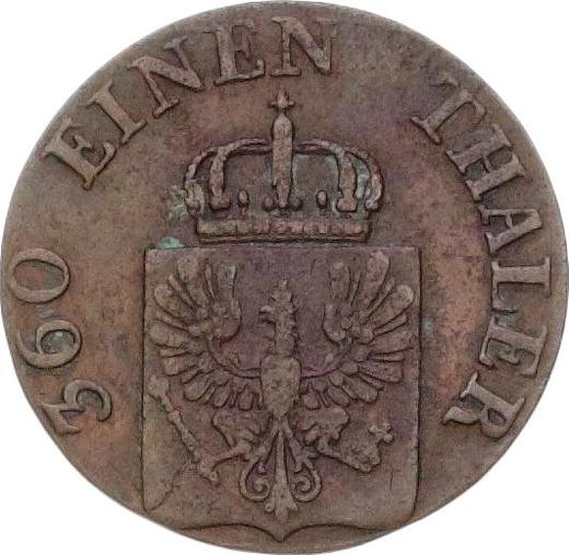 Obverse 1 Pfennig 1844 D -  Coin Value - Prussia, Frederick William IV