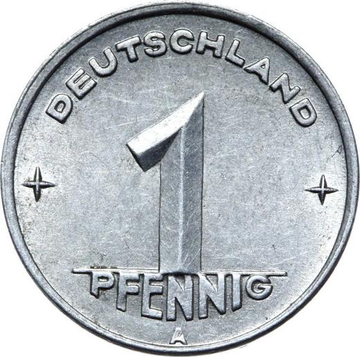 Аверс монеты - 1 пфенниг 1948 года A - цена  монеты - Германия, ГДР