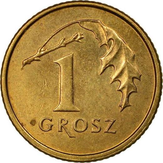 Rewers monety - 1 grosz 2010 MW - cena  monety - Polska, III RP po denominacji
