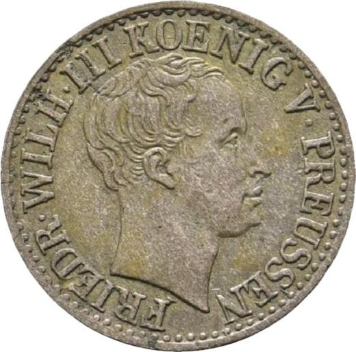 Anverso Medio Silber Groschen 1833 A - valor de la moneda de plata - Prusia, Federico Guillermo III