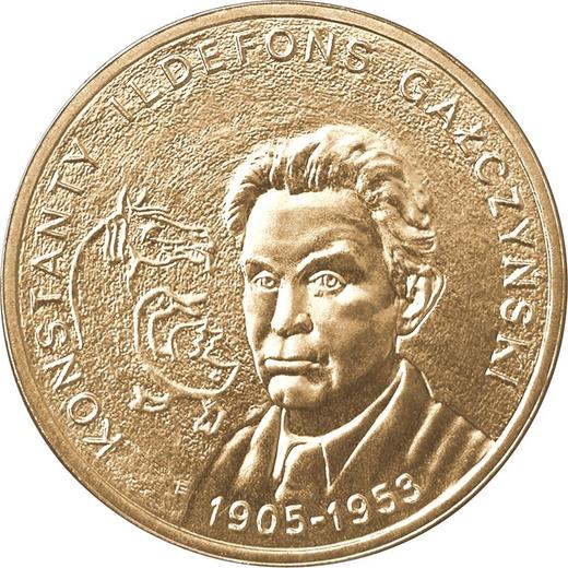 Reverso 2 eslotis 2005 MW ET "100 aniversario de Konstanty Ildefons Gałczyński" - valor de la moneda  - Polonia, República moderna