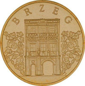 Реверс монеты - 2 злотых 2007 года MW UW "Бжег" - цена  монеты - Польша, III Республика после деноминации