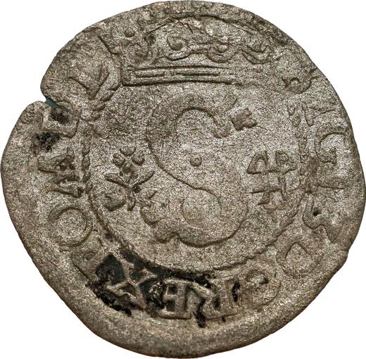 Аверс монеты - Шеляг 1596 года "Всховский монетный двор" - цена серебряной монеты - Польша, Сигизмунд III Ваза