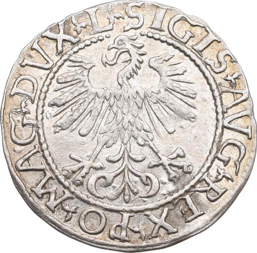 Аверс монеты - Полугрош (1/2 гроша) 1561 года "Литва" - цена серебряной монеты - Польша, Сигизмунд II Август