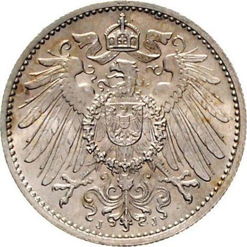 Reverso 1 marco 1904 J "Tipo 1891-1916" - valor de la moneda de plata - Alemania, Imperio alemán