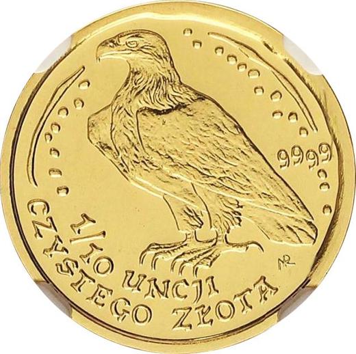 Reverso 50 eslotis 2011 MW NR "Pigargo europeo" - valor de la moneda de oro - Polonia, República moderna