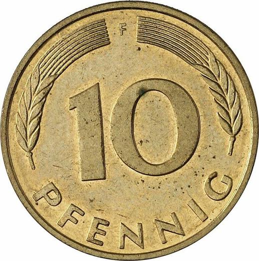 Anverso 10 Pfennige 1995 F - valor de la moneda  - Alemania, RFA