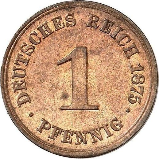 Obverse 1 Pfennig 1875 G "Type 1873-1889" -  Coin Value - Germany, German Empire
