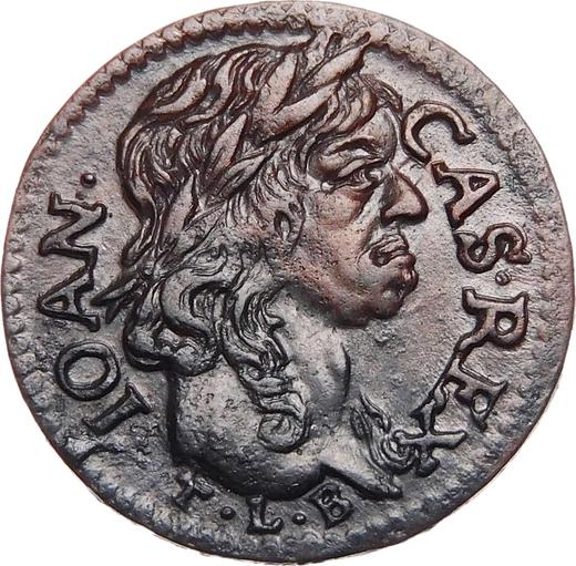 Anverso Szeląg 1660 TLB "Boratynka de corona" - valor de la moneda  - Polonia, Juan II Casimiro