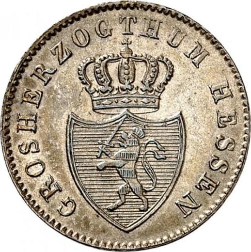 Аверс монеты - 3 крейцера 1835 года - цена серебряной монеты - Гессен-Дармштадт, Людвиг II