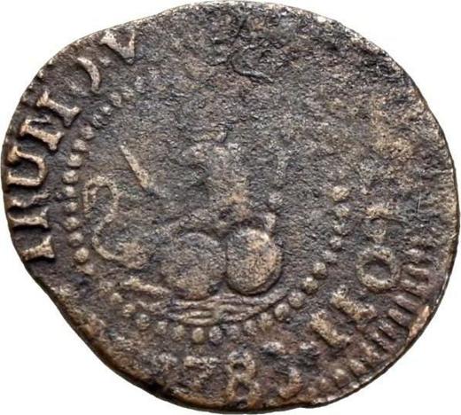 Реверс монеты - 1 куарто 1783 года M - цена  монеты - Филиппины, Карл III