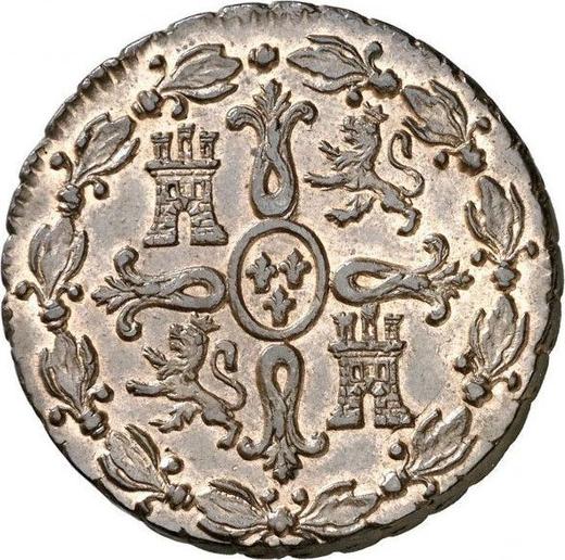 Реверс монеты - 8 мараведи 1829 года - цена  монеты - Испания, Фердинанд VII