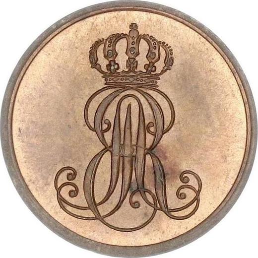 Anverso 1 Pfennig 1847 A - valor de la moneda  - Hannover, Ernesto Augusto 