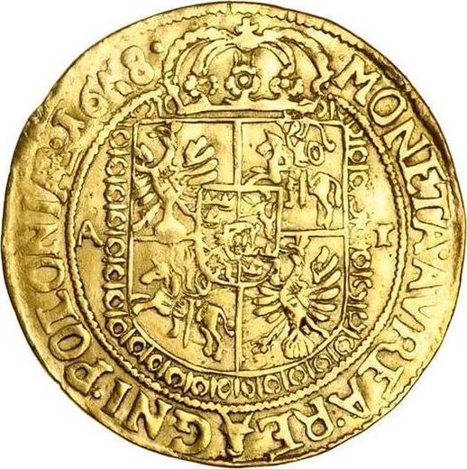 Rewers monety - Dwudukat 1658 AT "Typ 1654-1667" - cena złotej monety - Polska, Jan II Kazimierz