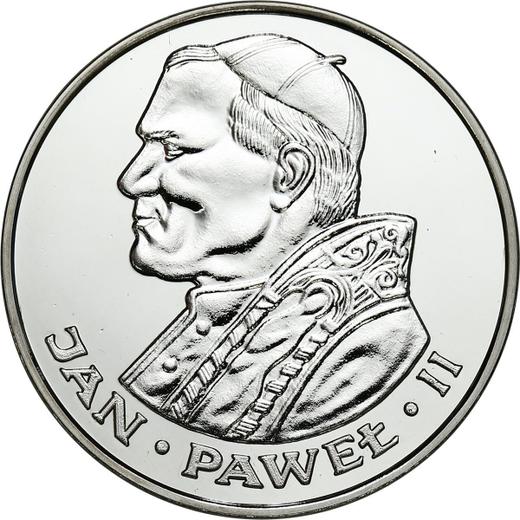 Reverso 100 eslotis 1986 CHI "JuanPablo II" - valor de la moneda de plata - Polonia, República Popular