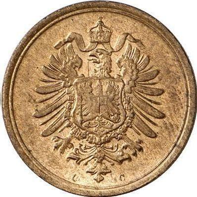 Реверс монеты - 1 пфенниг 1875 года C "Тип 1873-1889" - цена  монеты - Германия, Германская Империя