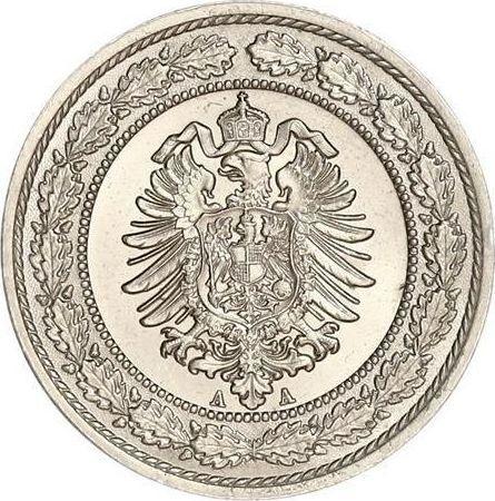 Reverso 20 Pfennige 1887 A "Tipo 1887-1888" - valor de la moneda  - Alemania, Imperio alemán