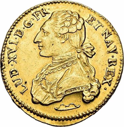 Obverse Double Louis d'Or 1777 & Aix-en-Provence - France, Louis XVI