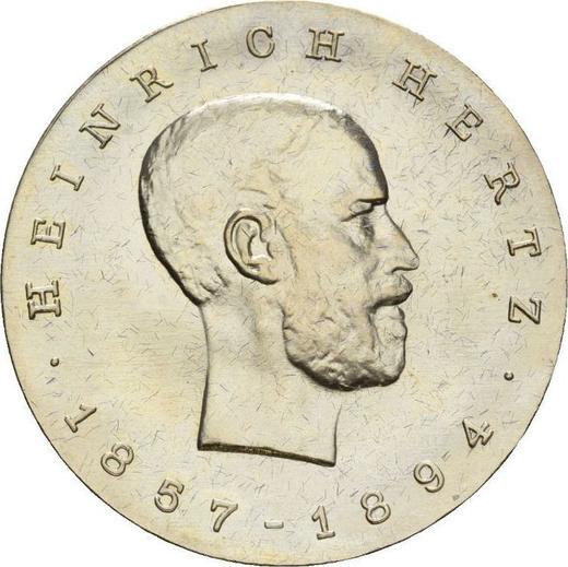 Аверс монеты - 5 марок 1969 года "Генрих Рудольф Герц" - цена  монеты - Германия, ГДР