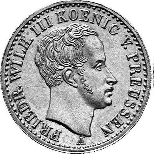 Anverso 1/6 tálero 1835 A - valor de la moneda de plata - Prusia, Federico Guillermo III