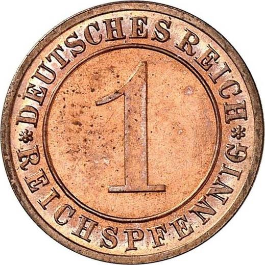 Аверс монеты - 1 рейхспфенниг 1932 года A - цена  монеты - Германия, Bеймарская республика