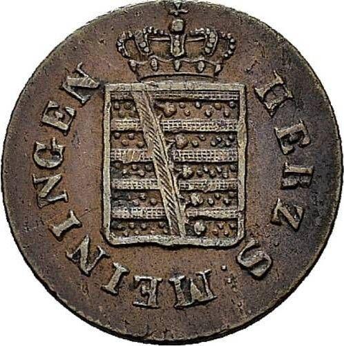 Awers monety - 1/2 krajcara 1829 - cena  monety - Saksonia-Meiningen, Bernard II