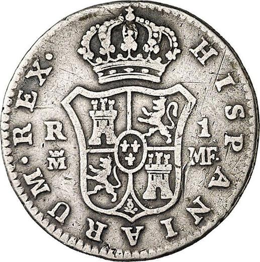 Rewers monety - 1 real 1788 M MF - cena srebrnej monety - Hiszpania, Karol IV