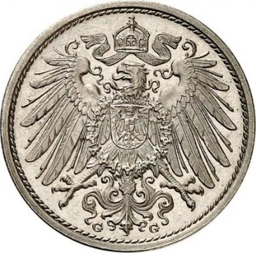Реверс монеты - 10 пфеннигов 1913 года G "Тип 1890-1916" - цена  монеты - Германия, Германская Империя