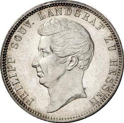 Аверс монеты - 1/2 гульдена 1840 года - цена серебряной монеты - Гессен-Гомбург, Филипп Август Фридрих