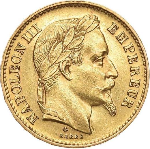 Obverse 20 Francs 1870 BB "Type 1861-1870" Strasbourg - France, Napoleon III