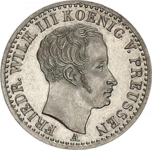 Anverso 1/6 tálero 1839 A - valor de la moneda de plata - Prusia, Federico Guillermo III