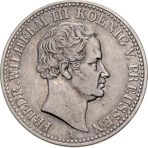 Anverso Tálero 1839 A "Minero" - valor de la moneda de plata - Prusia, Federico Guillermo III