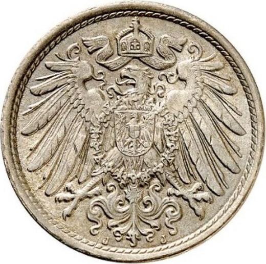 Reverso 10 Pfennige 1900 J "Tipo 1890-1916" - valor de la moneda  - Alemania, Imperio alemán