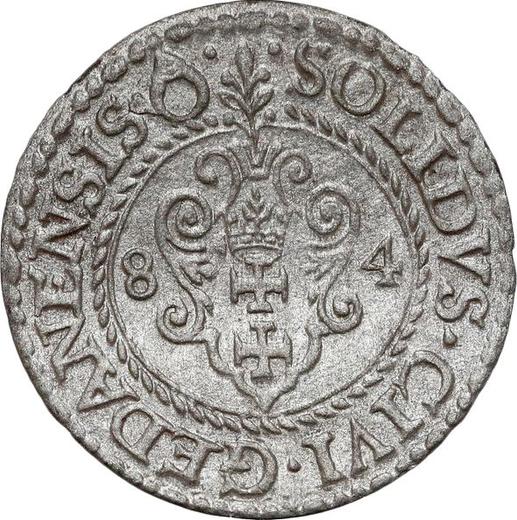 Аверс монеты - Шеляг 1584 года "Гданьск" - цена серебряной монеты - Польша, Стефан Баторий