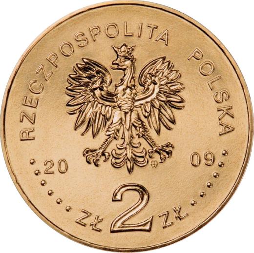 Аверс монеты - 2 злотых 2010 года MW ET "Польская сборная на XXI Олимпийских играх - Ванкувер 2010" - цена  монеты - Польша, III Республика после деноминации