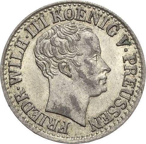Аверс монеты - 1/2 серебряных гроша 1828 года D - цена серебряной монеты - Пруссия, Фридрих Вильгельм III