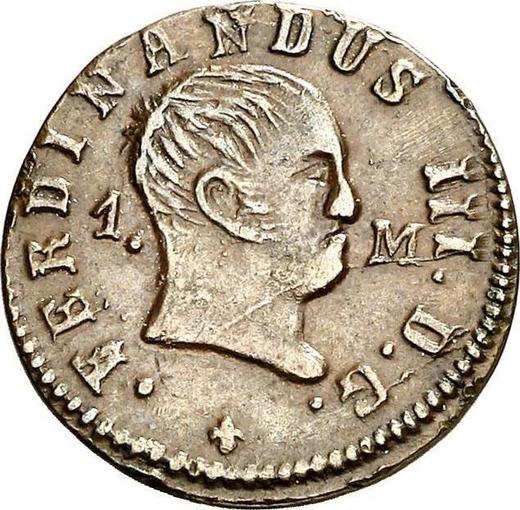 Аверс монеты - 1 мараведи 1830 года PP - цена  монеты - Испания, Фердинанд VII