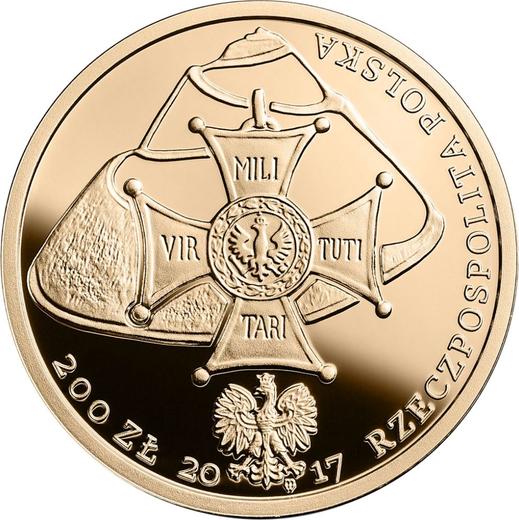 Anverso 200 eslotis 2017 MW "Bicentenario de la muerte de Tadeusz Kościuszko" - valor de la moneda de oro - Polonia, República moderna