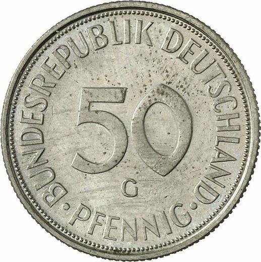 Аверс монеты - 50 пфеннигов 1971 года G - цена  монеты - Германия, ФРГ