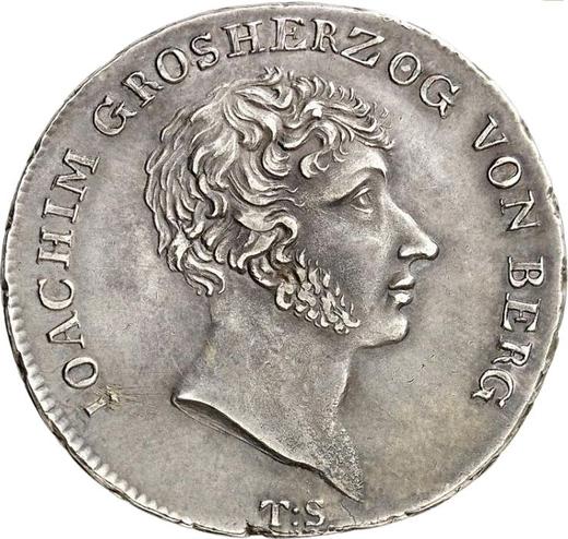 Obverse Thaler 1807 T.S. - Silver Coin Value - Berg, Joachim Murat