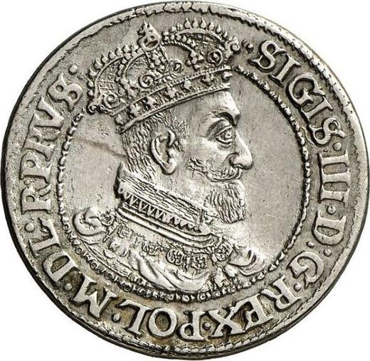 Awers monety - Ort (18 groszy) 1620 SB "Gdańsk" - cena srebrnej monety - Polska, Zygmunt III