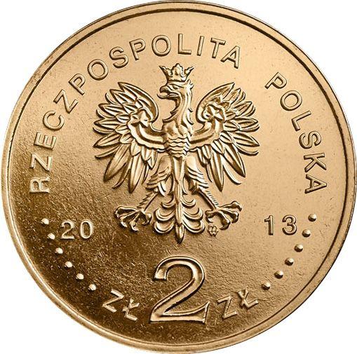 Anverso 2 eslotis 2013 MW "Agnieszka Osiecka" - valor de la moneda  - Polonia, República moderna