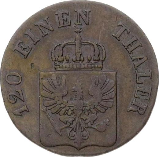 Аверс монеты - 3 пфеннига 1843 года A - цена  монеты - Пруссия, Фридрих Вильгельм IV