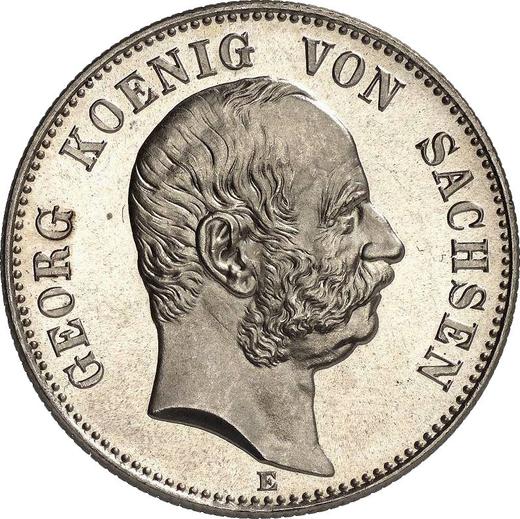 Awers monety - 2 marki 1903 E "Saksonia" Królewska wizyta w mennic - cena srebrnej monety - Niemcy, Cesarstwo Niemieckie